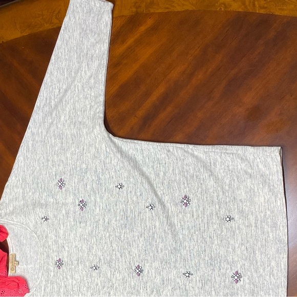 Democracy Pullover sweater Women embellished rhinestones/ bids oversized - Picture 15 of 15